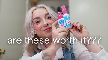 testing out NYX the face glue primer and setting spray