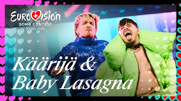 Käärijä & Baby Lasagna - #eurodab at the Grand Final | Eurovision 2025 | #UnitedByMusic ​​🇨🇭