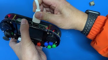 Raspberry Pi Game HAT testing on 3.5" screen and normal monitor