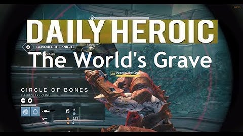 Destiny: Daily Heroic Story Solo Level 28 - The World