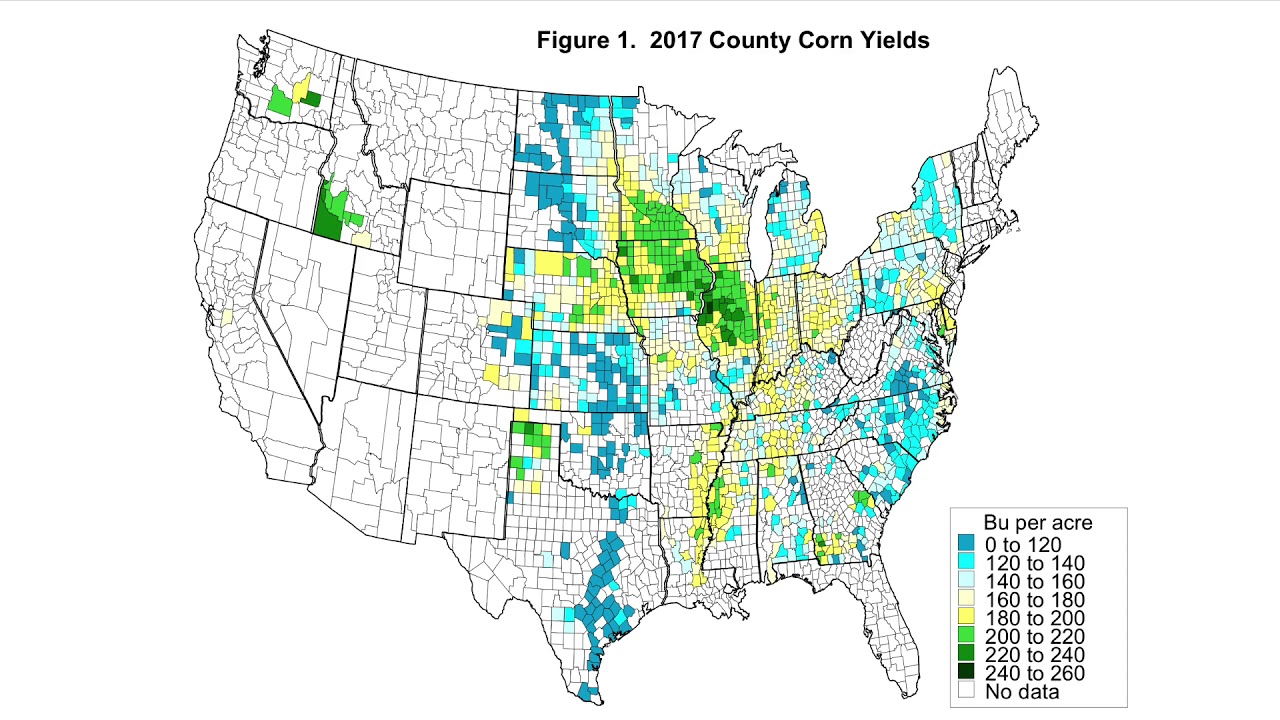 Exceptional County Corn and Soybean Yields in 2017 - YouTube