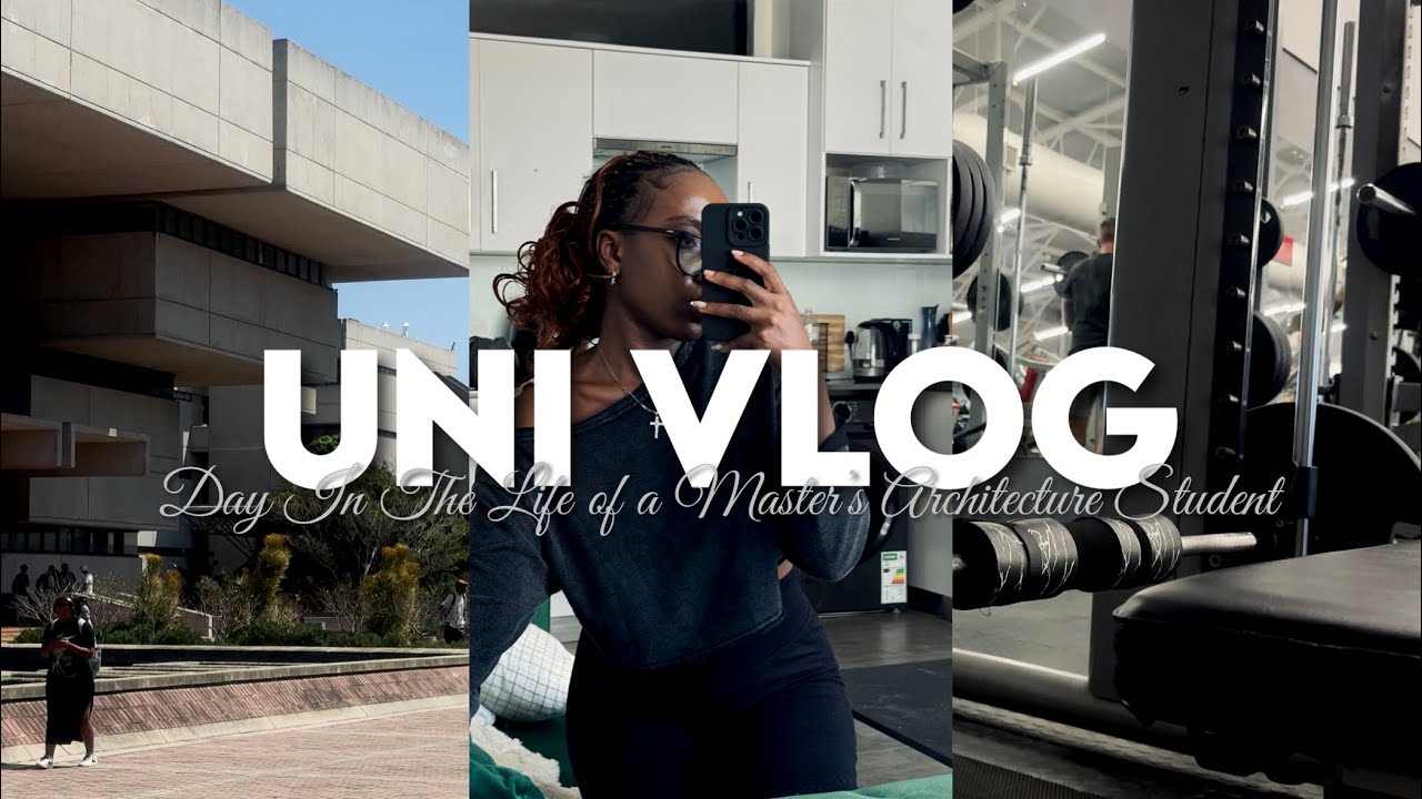 Architecture Student Vlog📐: Uni + Lectures + Gym | Productive day | South African YouTuber 