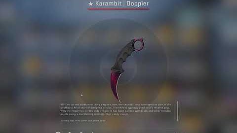CS:GO knife unboxing (Karambit | Doppler) (phase 2)