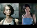 Resident evil Game vs Movie character comparison