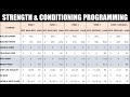 How to create a strength  conditioning program for athletes  programming for athletic performance