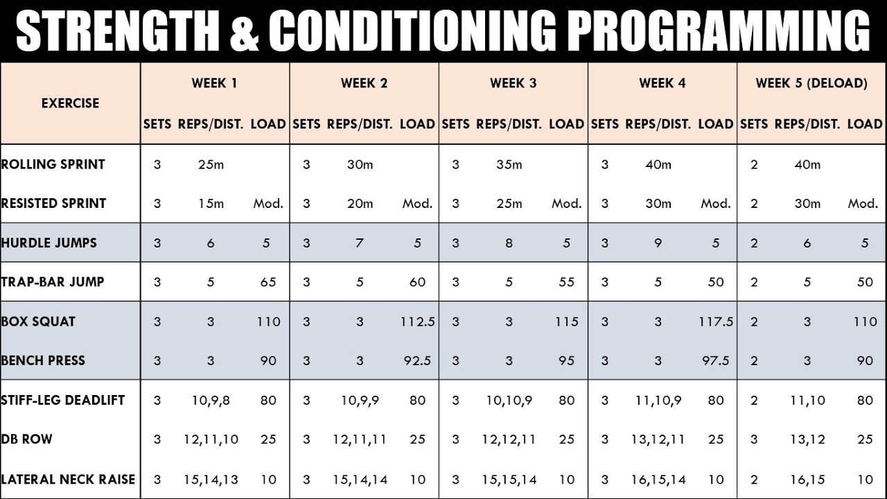 How to Create a Strength & Conditioning Program for Athletes