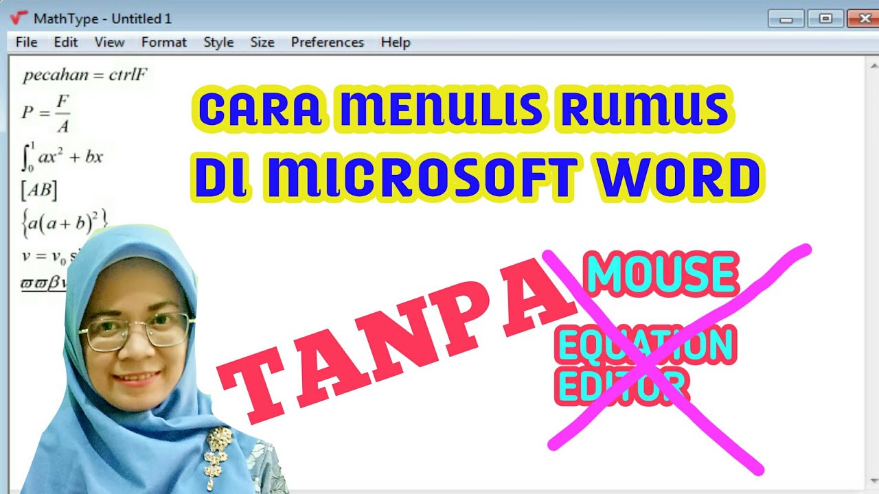 CARA MENULIS RUMUS DI WORD TANPA EQUATION EDITOR 