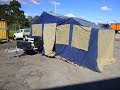 Ga0709  2013 john papas off road box trailer with oztrail camper 12 trailer top tent