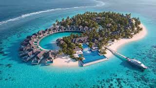 Tranquil Island Escape Cinematic House | Overwater Bungalows & Serene Waters