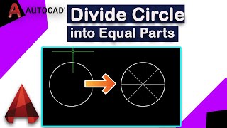 How to divide a circle equally in AutoCAD