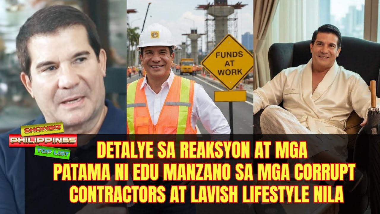 Detalye sa reaksyon at mga patama ni Edu Manzano sa mga corrupt contractors at lavish lifestyle nila