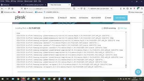 Installation Plesk sur Instance centos 8 part2