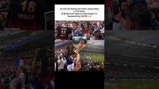 An RCB Fan Waving Virat Kohli's Jersey During A FIFA Game RCB Fans  Represent King Kohli❤️👑🔥
