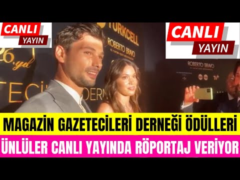 Magazin Gazetecileri Derneği Ödül Töreni'nden Canlı Yayın! Ünlü İsimlerin Röportajları Canlı Yayında