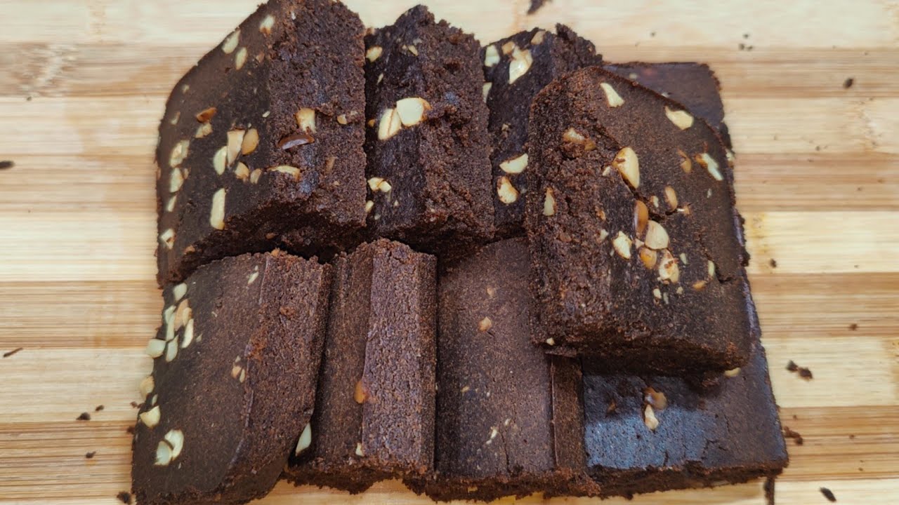 No Sugar, No Maida Eggless Ragi Brownie Recipe | Healthy Chocolate Ragi Brownie | Ragi Flour Brownie