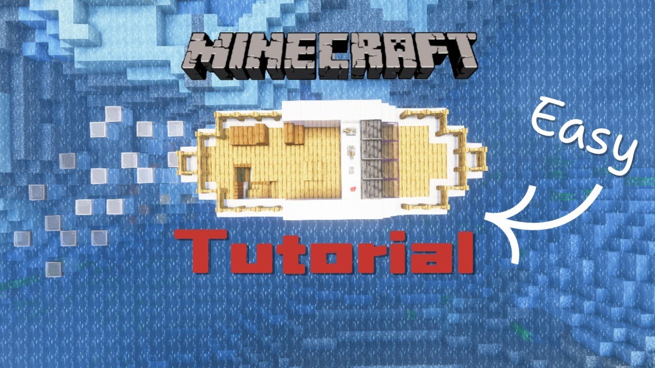 How to build a small boat in Minecraft! [Easy Tutorial] - YouTube