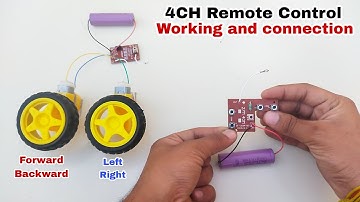 4CH RC remote control working,RC car remote circuit,Transmitter and receiver for remote control car