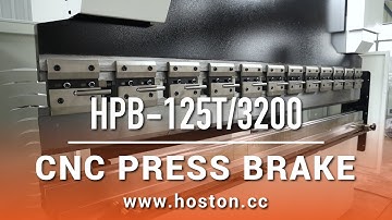 Hoston hydraulic CNC press Brake HPB-125T/3200 with DA41T controller