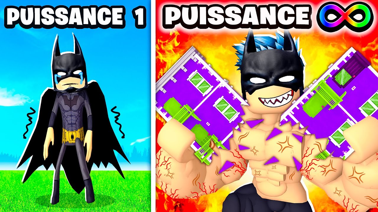 L'ÉVOLUTION DE SUPER HÉROS À LA PUISSANCE 999999 dans ROBLOX !!