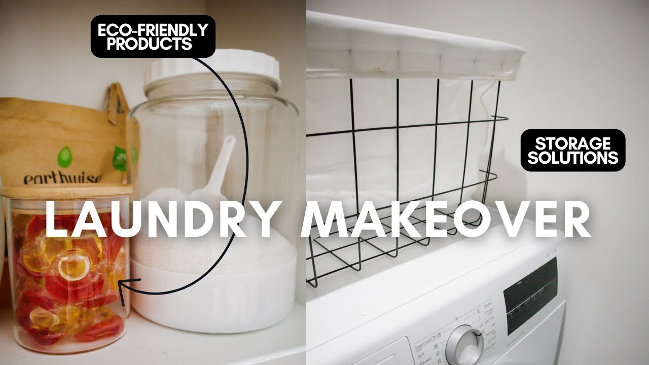 SMALL LAUNDRY MAKEOVER Decluttering and Organising, EcoFriendly