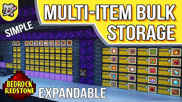 EXPANDABLE Bulk Storage Shulker Loaders Slot Sorter | Minecraft Tutorial | BEDROCK MCPE XBOX PS