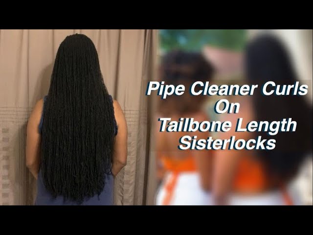 My easy way to achieve curls in my locs with pipe cleaners! #locstylet