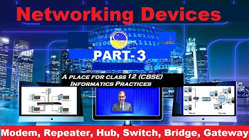 NETWORKING DEVICES | MODEM | REPEATER | HUB | SWITCH | ROUTER | GATEWAY | INFORMATICS PRACTICES | 12