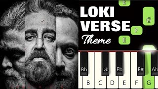 Lokiverse BGM 🔥 | Vikram | Piano tutorial | Piano Notes | Piano Online #pianotimepass #anirudh Resimi