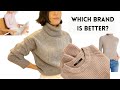 Comparing Cashmere Sweaters (6 brands-that I paid for under $100)!