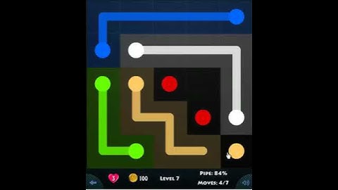 flow game facebook - beginners pack level 7 Connect the dots