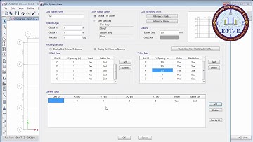 Etabs 2016 How to use Define Grid in Detail