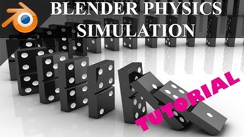Blender physics simulations tutorial || Dominoes in blender || blender rigid body   physics
