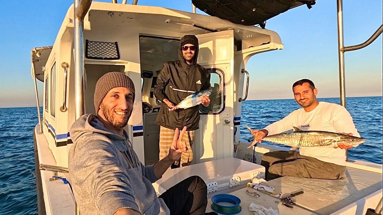 كشته شتويه في بحر الكويت و صيد تونه و طبخها