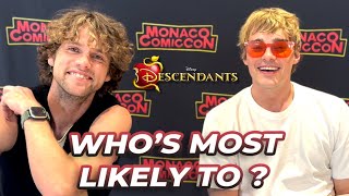 Mitchell Hope & Jedidiah Goodacre (Descendants) play Who's Most Likely
