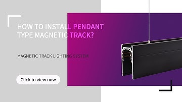 How to install pendant type magnetic track? | UR Lighting [magnetic track light system]