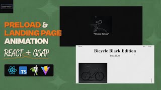 Preloader and Landing page animation in React JS and GSAP