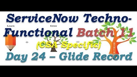 Batch 11 | Day 24 | Scripting - Glide Record #Shorts #Short