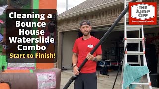Cleaning a Bounce House Waterslide Combo