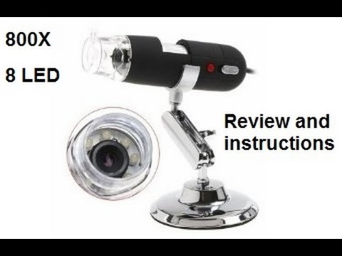 The USB Digital Microscope In Depth Review Instructions And Unboxing -  YouTube