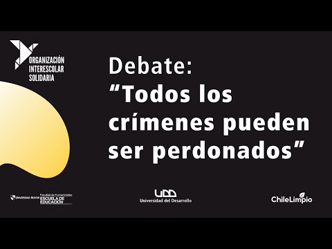 Debate “Todos los crímenes pueden ser perdonados”