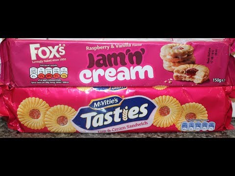 Foxs Jam N Cream Vs Mcvities Tasties Jam x Cream - Blind Taste Test