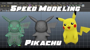 Speed Modeling Pikachu in Maya