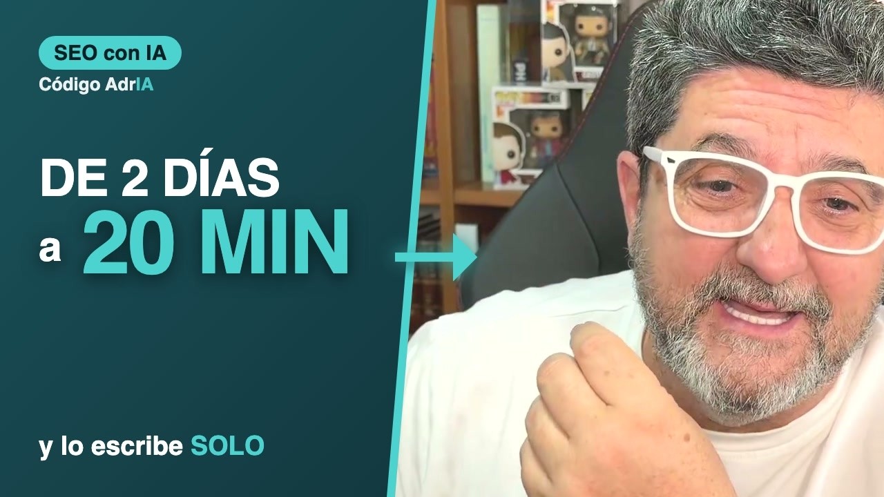 Inteligencia Artificial para Empresarios | Código AdrIA 2 Miniatura del vídeo: Pasé de 2 días escribiendo SEO a 20 minutos con IA