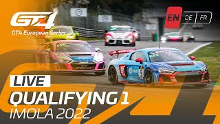 LIVE | Qualifying 1 | Imola | GT4 European Series 2022 (English)