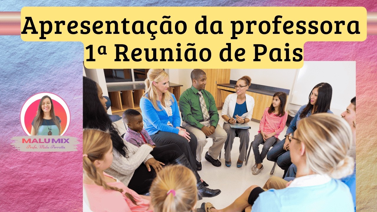 Apresentação da professora aos alunos e pais - primeiro dia de aula remota.