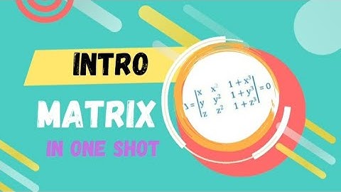 How to Master the CH Matrix Class 12th Introduction.💯💯💯💯💯