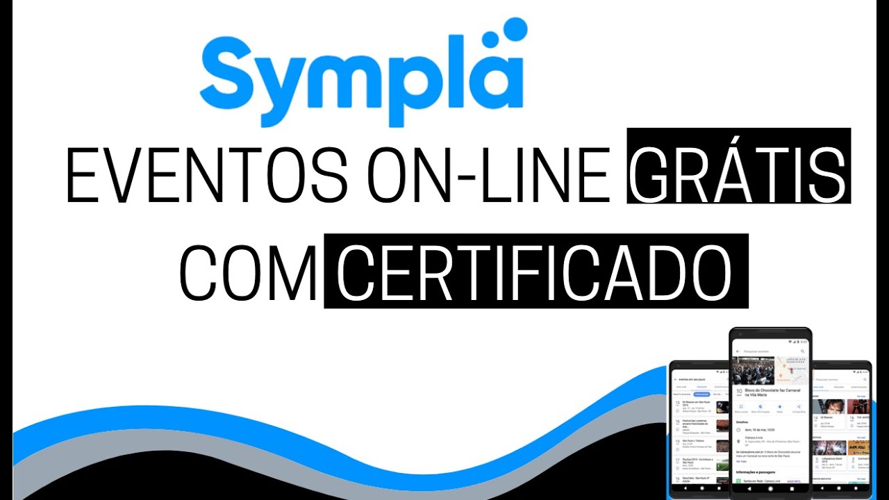 EVENTOS ON-LINE GRÁTIS e PAGOS COM CERTIFICADO [ SYMPLA ] - YouTube
