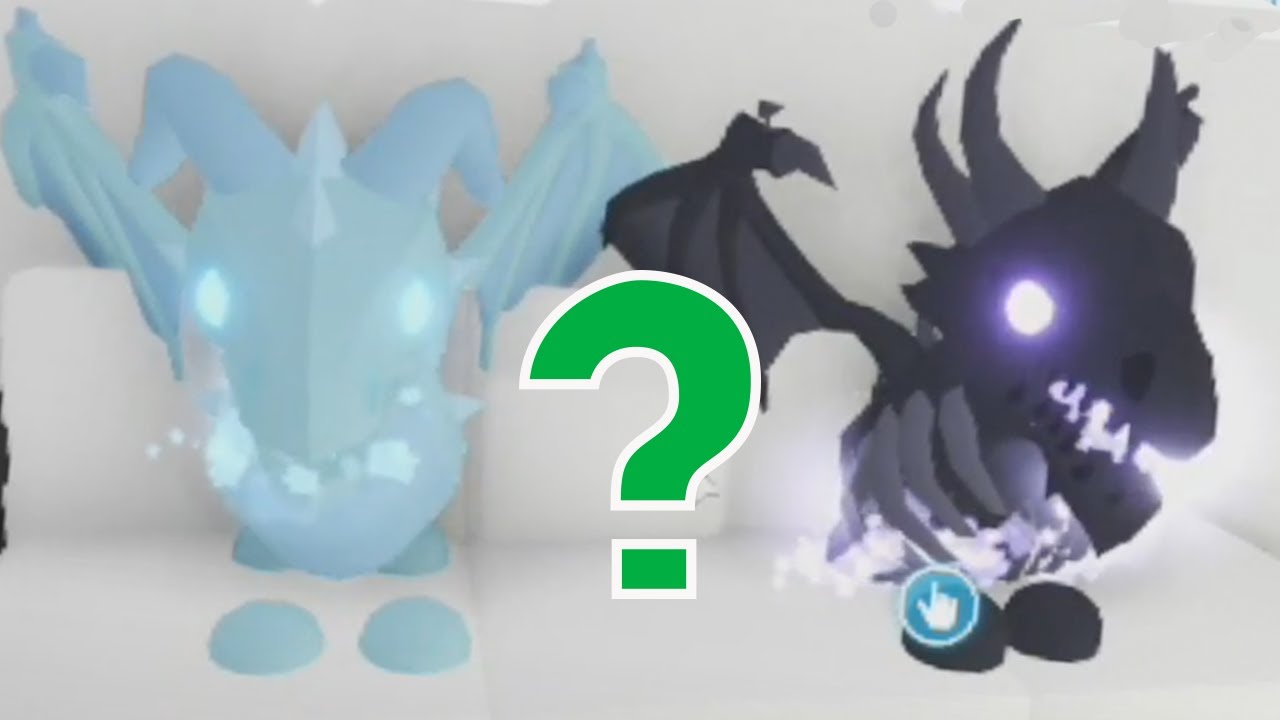 Adopt Me Frost Dragon Versus Shadow Dragon Youtube