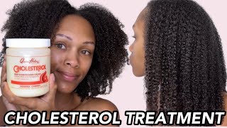 Trying A Cholesterol Treatment On My Natural Hair For Dry/Damaged Hair | Queen Helene