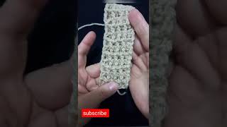 how to work  front & back post double crochet ribbing ,double crochet post ribbing for beginners.